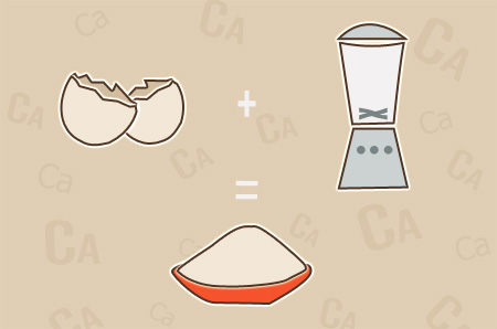 Skorupki jajek jako źródło wapnia - przygotowanie