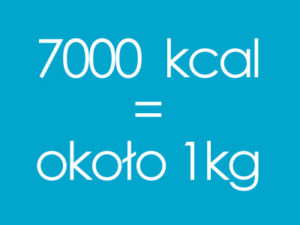 7000 kcal - 1 kg