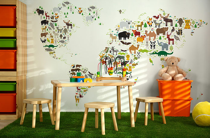 fototapeta Kontynenty